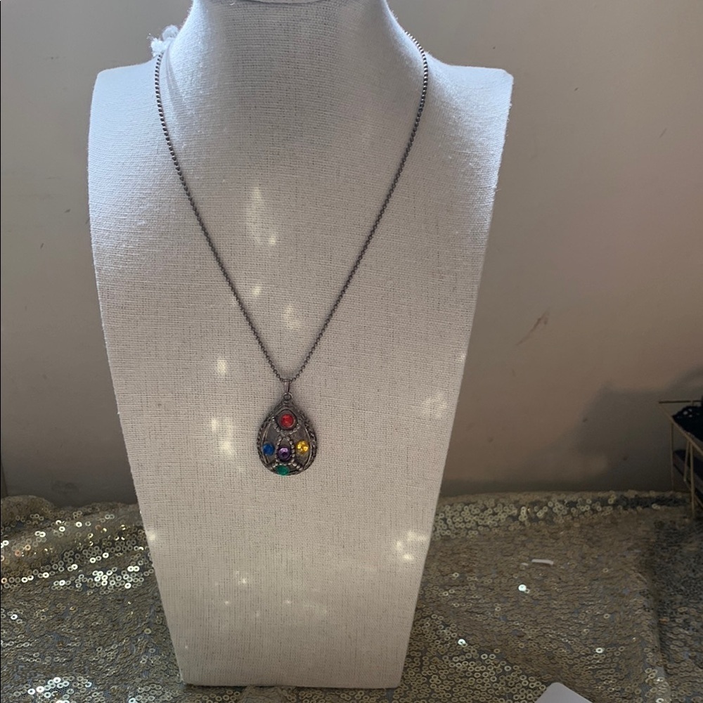 Claire’s Signed Multicolor Pendant Necklace